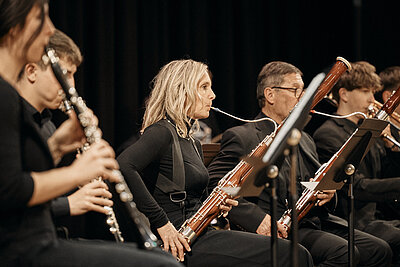 Holzbläser des Orchesters