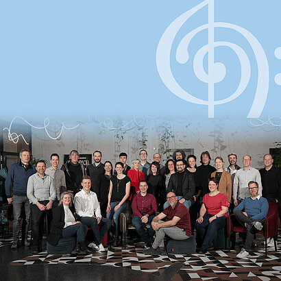 Gruppenfoto der Lehrkräfte der Landesmusikschule Ötztal