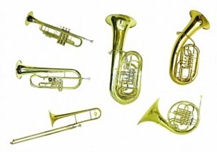 Bild mit Blechblasinstrumenten
