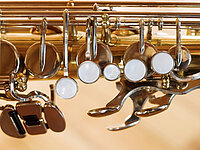 Tasten eines Saxophons