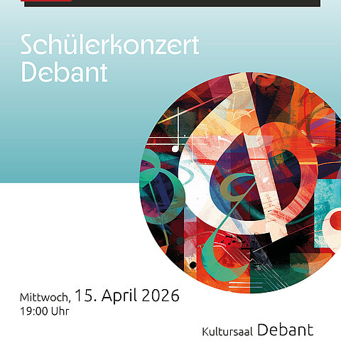 Plakat mit Musiknoten