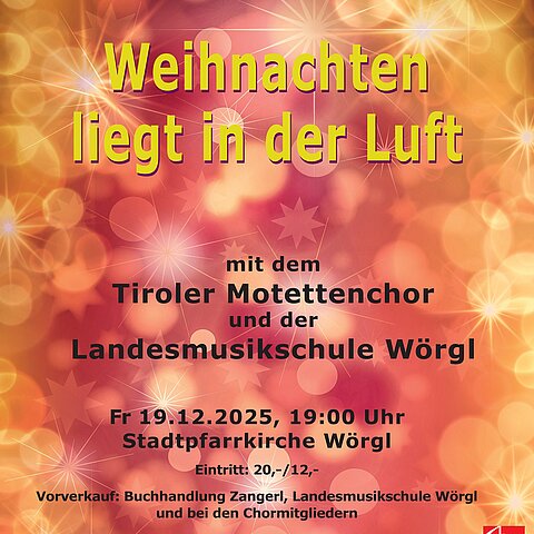 Großes Weihnachtskonzert mit dem Tiroler Motettenchor Wörgl