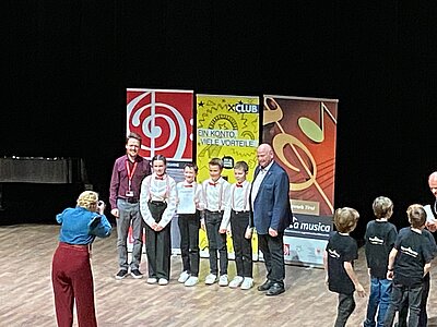 Preisverleihung Trompete, Gruppe trumpets for fun