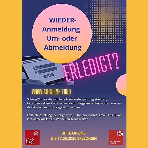 Wiederanmeldungen, Um- oder Abmeldungen