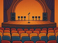 Konzertbühne mit Kinobestuhlung