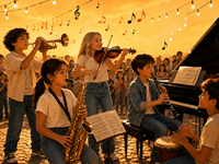 Musizierende Kinder