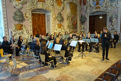 Gesamtansicht Klarinettenorchester.