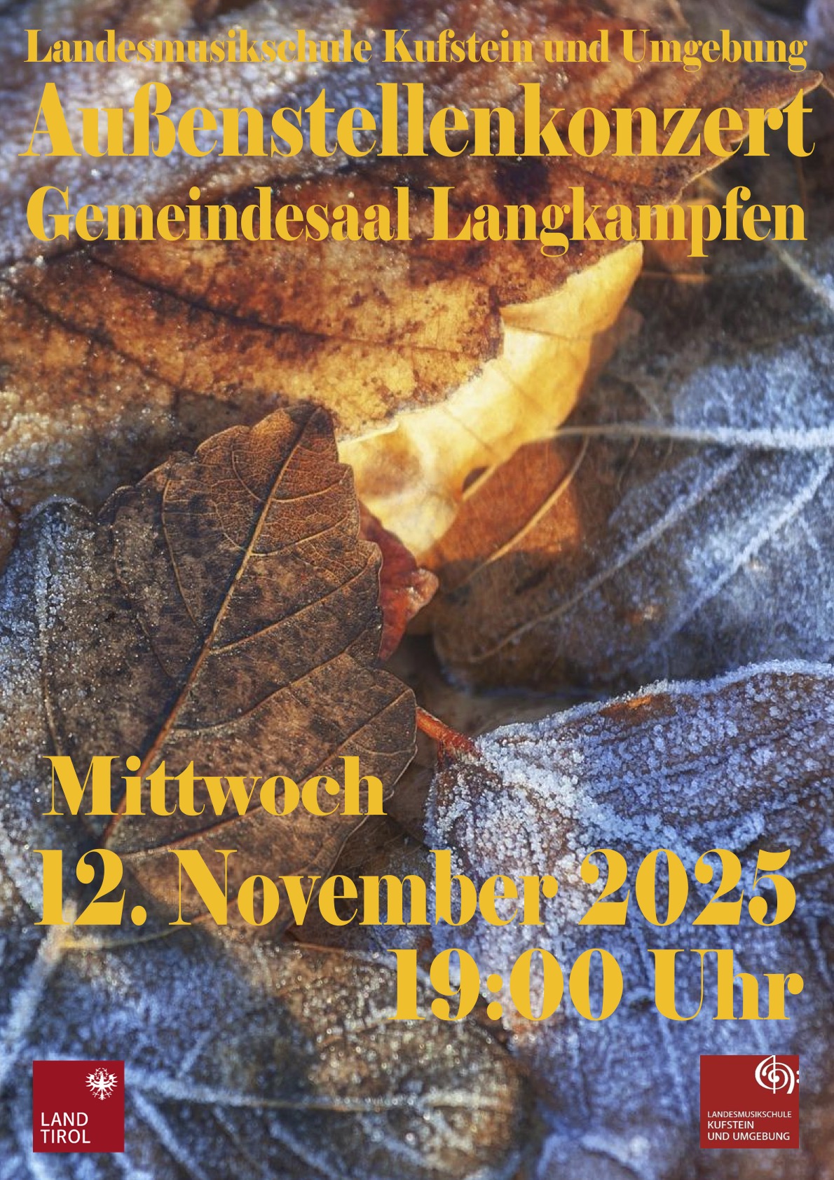 Plakat Außenstellenkonzert Langkampfen 2025